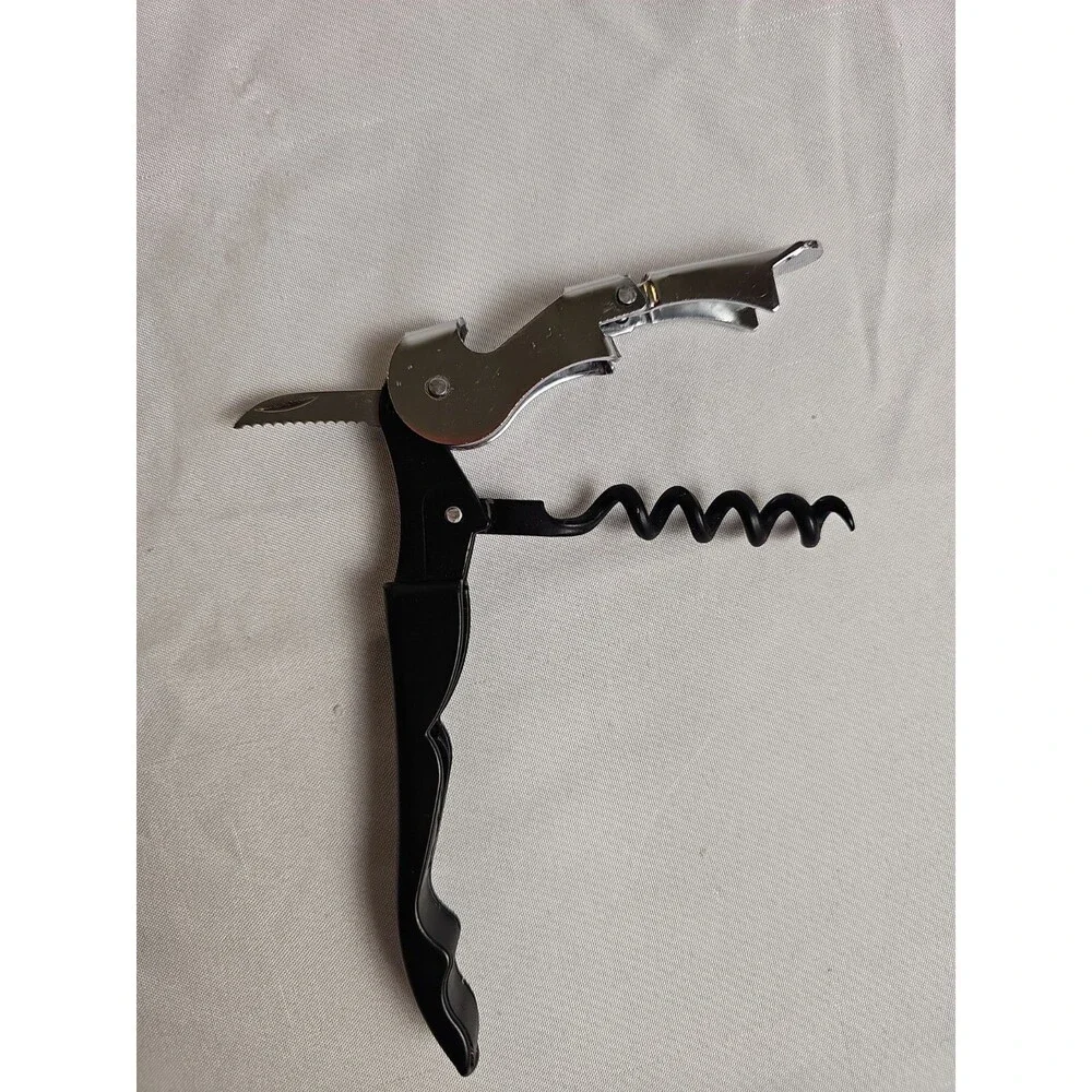 Mercer Culinary Waiter's Corkscrew Wine Bottle Opener Set of 2 Black